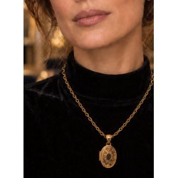 Pre Owned 9ct Rose Locket and Chain ZC55